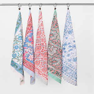 Foulard carré rétro double face en coton multicolore, bandana, bracelet en vrac, accessoire pour cheveux et cou, imprimé floral bohème tendance - Product Image 3