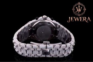 JEWERA Luxury Men's Chronograph Watch 41mm Case Stainless Steel Band Sapphire Crystal Mechanical Movement Analog Display Date - Product Image 4