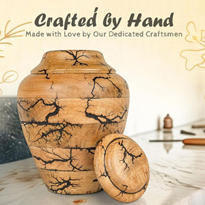 Premium Hardwood Cremation Urn Wholesale Wooden Memorial Urn with Smooth Finish by AYAANS - Product Image 3