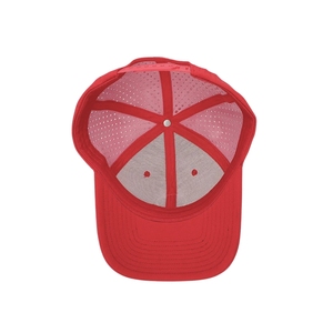 Casquettes de golf respirantes personnalisées avec logo, 5 panneaux, perforées au laser, ajustables, avec logo en patch de caoutchouc PVC VN - Product Image 5