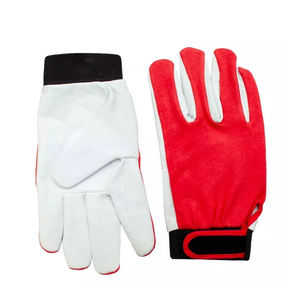 Gants de conduite en cuir de qualité supérieure, confortables, à doigts entiers, souples, pour usage quotidien, avec manchette de sécurité anti-coupure, pour l'assemblage. - Product Image 1