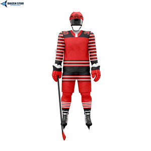 Uniforme de Hockey sobre Hielo OEM, Jersey y Pantalones con Logotipo Personalizado, Uniforme de Equipo Impreso, Transpirable, 100% Poliéster, para Hombre - Product Image 5