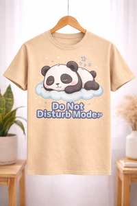 T-shirt personnalisé avec un imprimé mignon de panda, citation amusante, t-shirt graphique unisexe en coton, décontracté, manches courtes, OEM ODM, vêtements en gros - Product Image 5