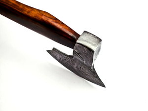 LEGACY BLADES Hacha de Supervivencia de Acero de Damasco de Grado Industrial de Alta Resistencia con Mango de Madera, Hacha de Campamento, Tomahawk, Servicio OEM ODM - Product Image 2