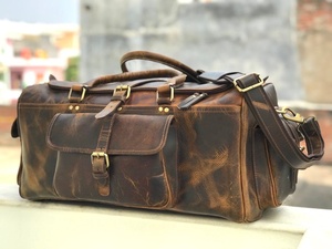 Custom <b>Waterproof</b> Leather Sports Gym Travel Duffle Bag GYM-0183 - Product Image 4
