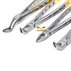 Ensemble de 4 forceps d'extraction dentaire profonds à prise profonde, à pointes serties de diamants pour des extractions contrôlées - Product Image 4