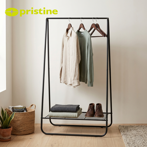 Modern Iron Coat Rack with 1 <b>Hook</b> and <b>Shelf</b> Freestanding Storage Bedroom Living Room Furniture Minimalist Design Home Storage - Product Image 4