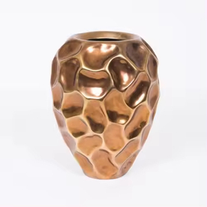 Vase à fleurs en métal de style nouveau, plaqué argent, pour la décoration de table à la maison et à l'hôtel, vases à fleurs faits à la main sur mesure - Product Image 6