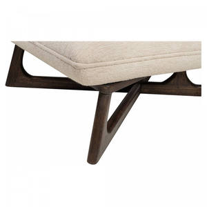 Silla de Comedor Moderna de Estilo Mid-Century, de Ratán, con Estructura de Madera, Asiento y Respaldo de Tela, Muebles para Exteriores e Interiores - Product Image 6