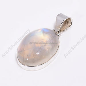 Colgante de Plata de Ley 925, joyería étnica hecha a mano, colgante de piedras preciosas reales, regalo de aniversario para mamá, colgante Vintage - Product Image 3