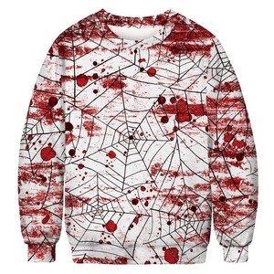 Sweat-shirt à capuche unisexe 100 % coton, personnalisé avec motif 3D imprimé, coupe ample pour homme, idéal pour Halloween - Product Image 5