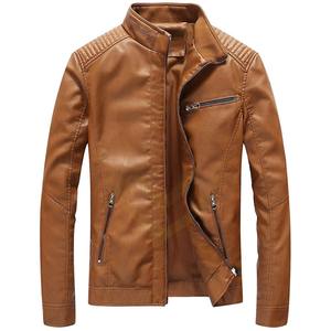 Vestes en cuir pour hommes très vendues, respirantes, imperméables, écologiques, style streetwear - Product Image 1