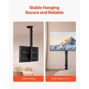 Supporto TV Elettrico Regolabile da Parete per TV da 32-55 Pollici, Supporto TV Motorizzato da Soffitto, Supporto TV Ribaltabile, Supporti e Carrelli per TV - Product Image 4