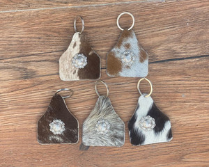 มาใหม่สไตล์ร้อนขายผมบนหนัง Cowhide พวงกุญแจหนังแท้พวงกุญแจรูปทรงที่ไม่ซ้ํากันหนังพวงกุญแจหรูหรา - Product Image 6