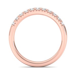 Anillo de compromiso de tres piedras de diamantes con certificación IGI en oro rosa, oro blanco y oro amarillo para mujer. - Product Image 2