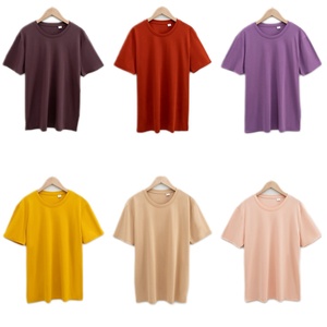 T-shirt homme en coton mercerisé 190 g/m², col rond, manches courtes, pour impression de logo, tee-shirt décontracté premium pour homme, vente en gros - Product Image 1