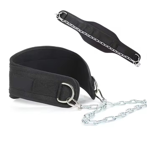 <b>Weight</b> Lifting Dip Belt Neoprene Back Belt with Chain for Gym Bodybuilding Pull up Strength <b>Training</b> Load Waist Strap Dip Belt - Product Image 6