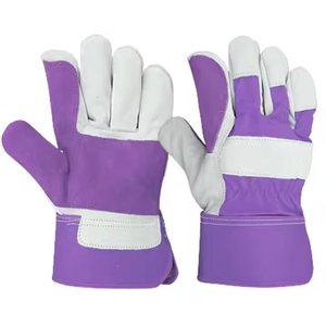 Best Performance Reinforced Cowhide Split Leather Heat Resistance Anti-static Durable Industrial Safety <b>Workwear</b> <b>Gloves</b> - Product Image 6