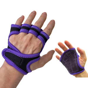 Guantes Deportivos Antideslizantes de Gel, Medios Dedos, Impermeables, de Poliéster, con Soporte para Muñeca, para Levantamiento de Pesas y Gimnasio - Product Image 1