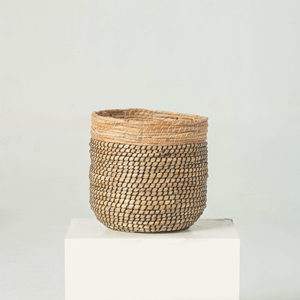 Maceta de hierba marina, soporte natural de paja para plantas, cesta de madera para plantas, macetas para plantar en interiores, soportes para flores y plantas - Product Image 6