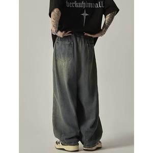 Pantalones Deportivos Casuales Ligeros Personalizados con Cintura Elástica, Lavado Ácido, Mezcla de Algodón, Estilo Urbano para Hombre - Product Image 4