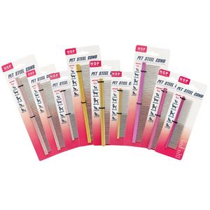 Peine de pulgas de acero inoxidable para mascotas, peine de Aseo para perros y gatos, venta al por mayor de fábrica - Product Image 1
