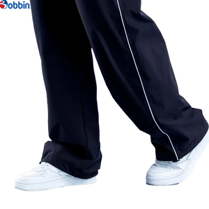 <span class=keywords><strong>Pantaloni</strong></span> da Donna in Offerta, Neri a Gamba Dritta <span class=keywords><strong>con</strong></span> Striscia Laterale Bianca, Abbigliamento Casual, <span class=keywords><strong>Pantaloni</strong></span> a Tutta Lunghezza, Stile Primaverile - Product Image 1