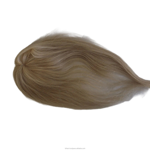 Hermoso cabello sintético Hollywood 100% atado a mano, sistema de topper para mujeres con cabello fino, 100% cabello humano vietnamita - Product Image 3