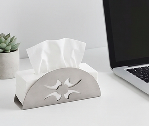 Moderno Porta Pañuelos Metálico con Diseño Recortado, Organizador de Escritorio Independiente para Vajilla, Uso en Cocina y Hogar - Product Image 6