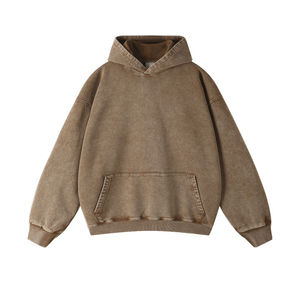 Sweat-shirt unisexe en coton 100% OEM, coupe classique, hiver, avec logo et design personnalisés, teinture unie - Product Image 4