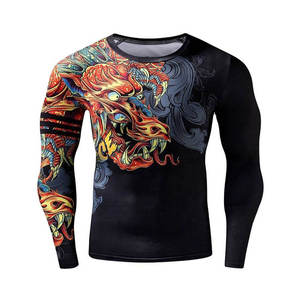 OEM Service Customized Lightweight Casual <b>Men</b> <b>Compression</b> <b>Shirts</b> Regular Fit Solid Pattern Eco-Friendly Breathable Front - Product Image 3