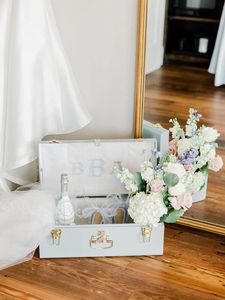 Custom Metal Trunk <b>Storage</b> <b>Box</b> Glossy Iron Organizer Case for Bedroom Living Room Gift Packaging - Product Image 3