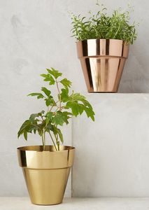 Juego de Macetas Decorativas con Soportes de Flores de Latón Chapado en Oro y Macetas Circulares para Uso en Interiores - Product Image 3