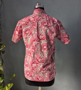 Camisa Casual de Algodón con Estampado Floral de Manga Corta para Hombre, Cuello Camisero, Estilo Veraniego - Product Image 5