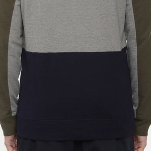 เสื้อสเวตเชิ้ตผ้าฟลีซเทคโนโลยีกันความชื้นสำหรับผู้ชาย แบบ Color Block  ซับเหงื่อได้ดี  รับสั่งพิมพ์ลายตามต้องการ สำหรับผู้ใหญ่ - Product Image 5