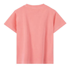 Short Sleeve O-Neck Knitted Blank T-Shirt 100% Cotton Puff Printing Front Street Style Loose Fit Solid Breathable Heather - Product Image 4