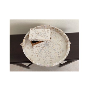 Excelente Bandeja de Madera y Nácar para Decoración, Almacenamiento y Organización, con Forma Rectangular - Product Image 6