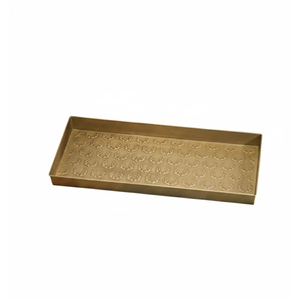 Bandeja Rectangular Metálica Moderna Inspirada en Pizarra Gris, Elegante Organizador Decorativo para Baño y Bandeja de Exhibición para Decoración del Hogar, Mejor Precio - Product Image 4