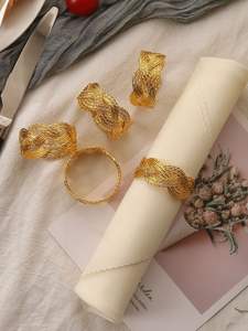 Anillo para Servilletas de Metal Artístico Hecho a Mano con Construcción Duradera para Uso Diario, Eventos Especiales y Fines Decorativos en la Mesa - Product Image 3