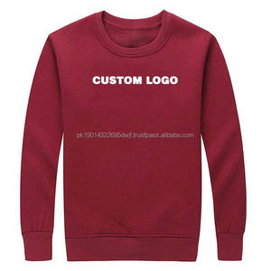 Sudadera de Cuello Redondo para Hombre, 100% Algodón, Color Azul Sólido, con Logotipo Personalizado Bordado, Puños y Dobladillo Acanalados, Alta Calidad - Product Image 5