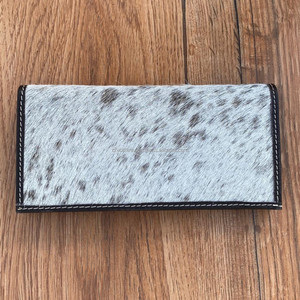 Nuevo pelo Real hecho a mano en cuero de vaca Bi Fold billetera de mujer elegante cuero genuino personalizado Multi usado monederos de vaquera - Product Image 5