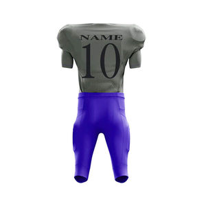 Maillot de football américain personnalisé en gros avec impression par transfert thermique, grande taille, respirant, pour équipe, fabrication OEM, vente en gros - Product Image 2