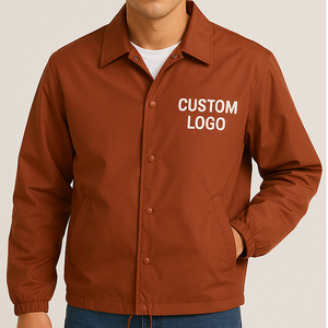 OEM Services Wholesale Custom Logo Autumn Lightweight Outdoor Sports Team Wear Windproof Waterproof <b>Coaches</b> Jacket For Men - Product Image 1