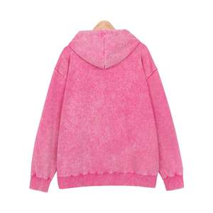 Sweat-shirt à capuche oversize pour homme en coton délavé, style streetwear vintage - Product Image 3