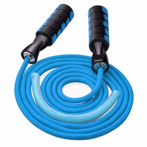 Nouvelle conception, corde à sauter de haute qualité, longueur réglable, personnalisable, longue poignée, corde à sauter rapide, corde segmentée en acier et caoutchouc pour enfants - Product Image 6