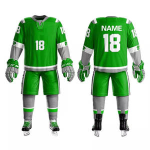 Uniformes de hockey sur glace 7V7 de qualité supérieure fabriqués en usine 2026 / Uniformes de hockey sur glace personnalisables 100 % polyester, les plus vendus - Product Image 1