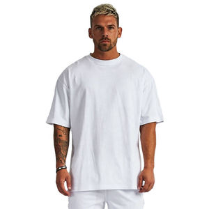Camiseta Extra Grande para Hombre, Manga Corta, Corte Holgado Informal, Poliéster/Algodón, 220g, Tela Suave, Transpirable, Cómoda, Estilo Relajado - Product Image 2