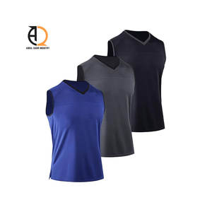 Débardeur de fitness sans manches pour hommes, séchage rapide, en soie glacée, pour la gym, vente en gros - Product Image 3