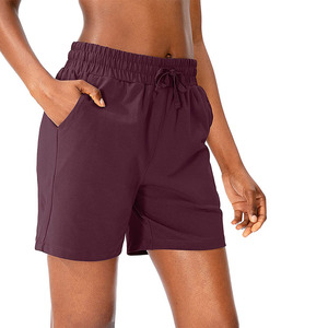 Shorts Deportivos para Mujer, 100% Algodón, Cintura Ajustable, Ideales para Gimnasio y Fitness - Product Image 3