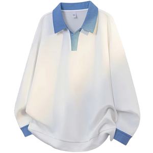 Nouveau pull molletonné décontracté pour homme, col en V, tendance, doublé, manches raglan, coupe-vent et respirant, Bangladesh - Product Image 1